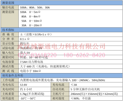 CYT1130S手持式回路电阻测试仪